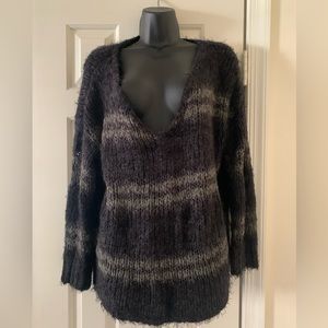Free People Striped Pullover Sweater